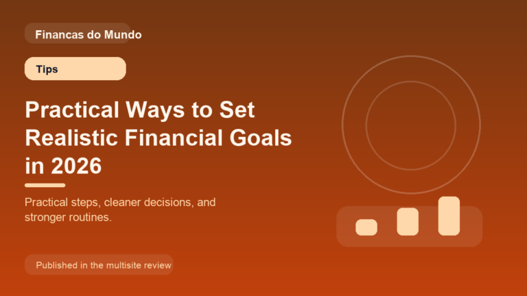 Practical Ways to Set Realistic Financial Goals in 2026